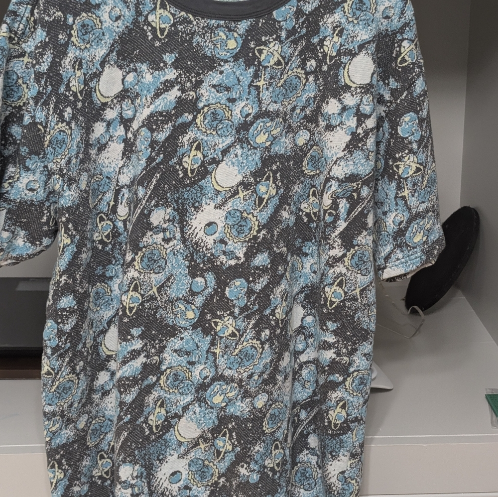 Vans Blue and Gray Short Sleeve Tee